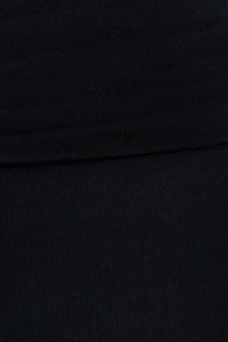 Soft Cotton Fold Over Flare Pants - Image 5