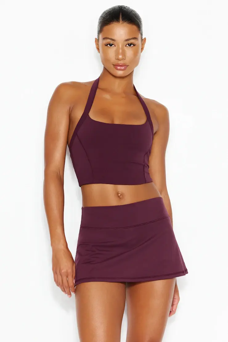 Active Low Rise A-Line Waistband Micro Skort