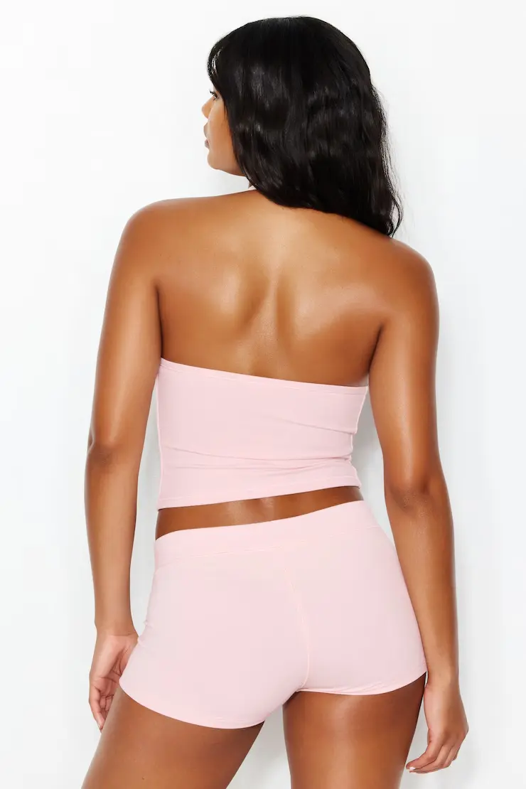 Stretchterry Plunge Halter Top - Image 4