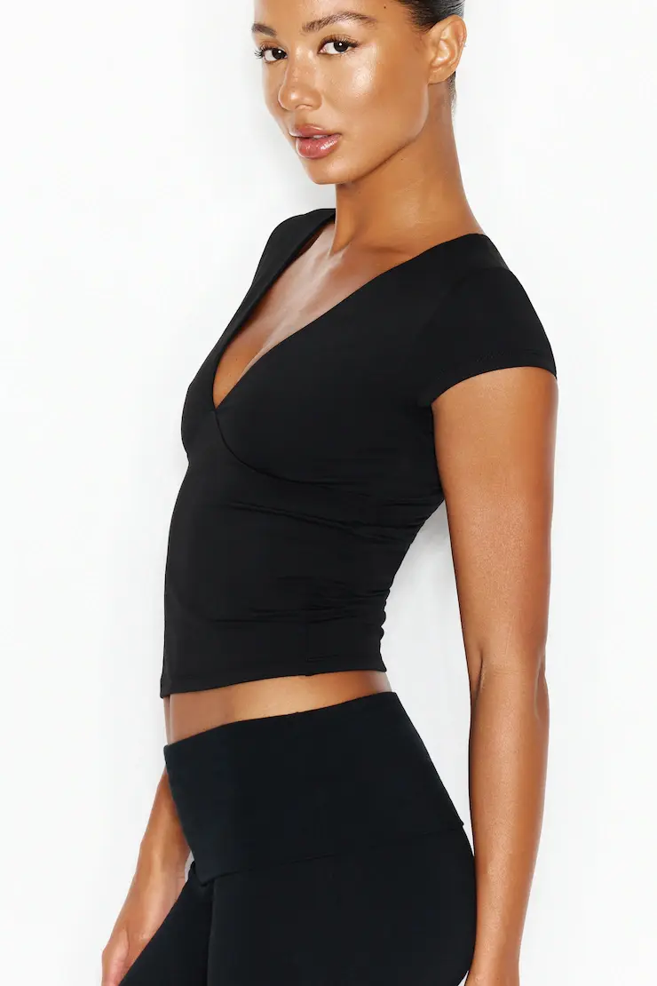 Sleek Plunge T-Shirt - Image 3