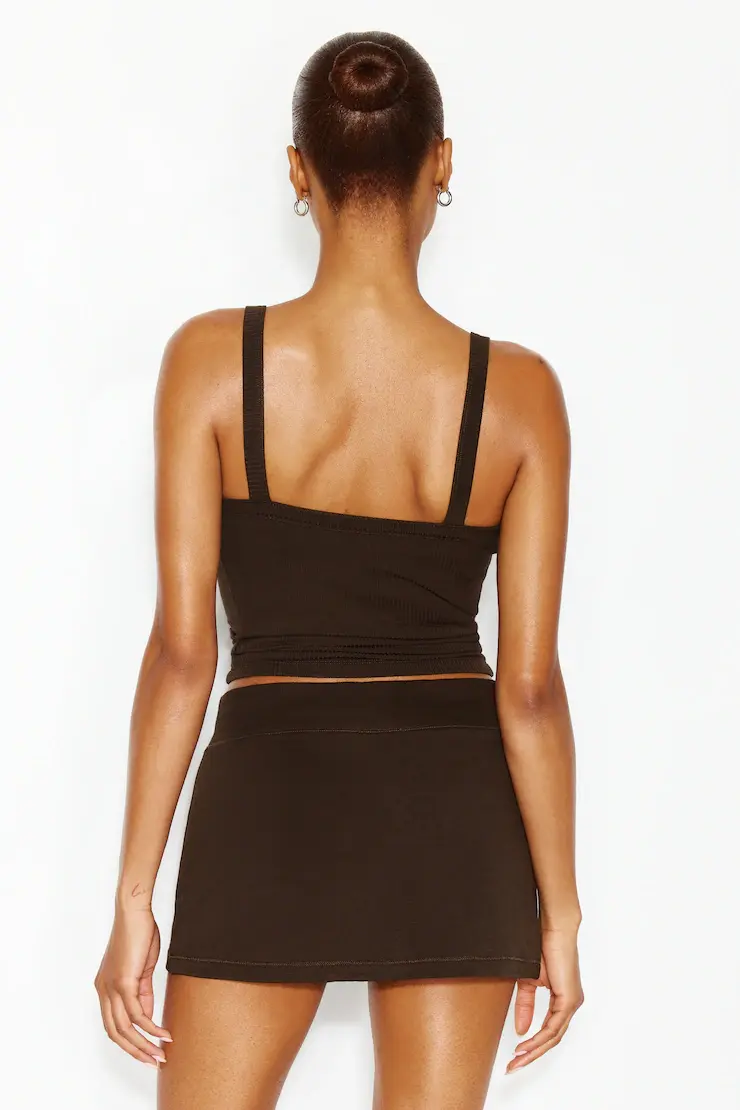 Open Neck Ribbed Cami Top - Image 5