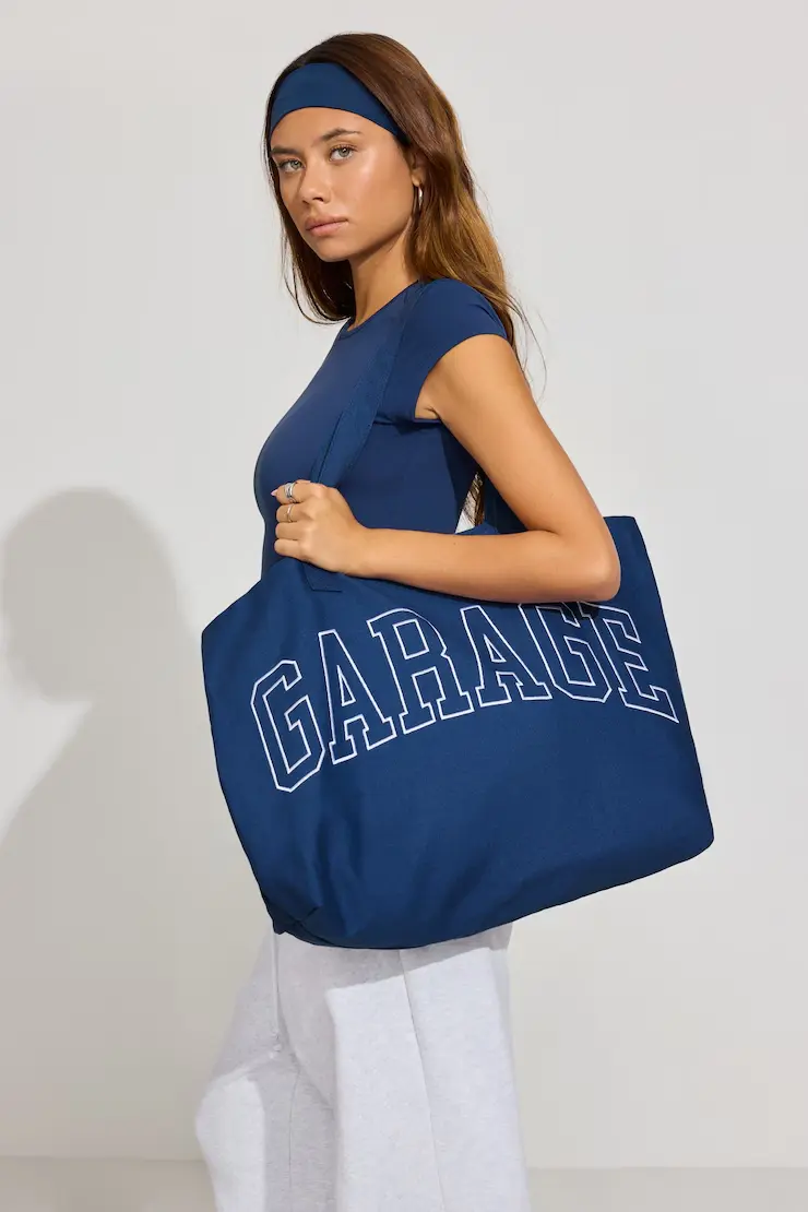 Garage Branded Solid Base Tote Bag